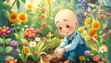 Küçük Kel ve Renkli Bahçe